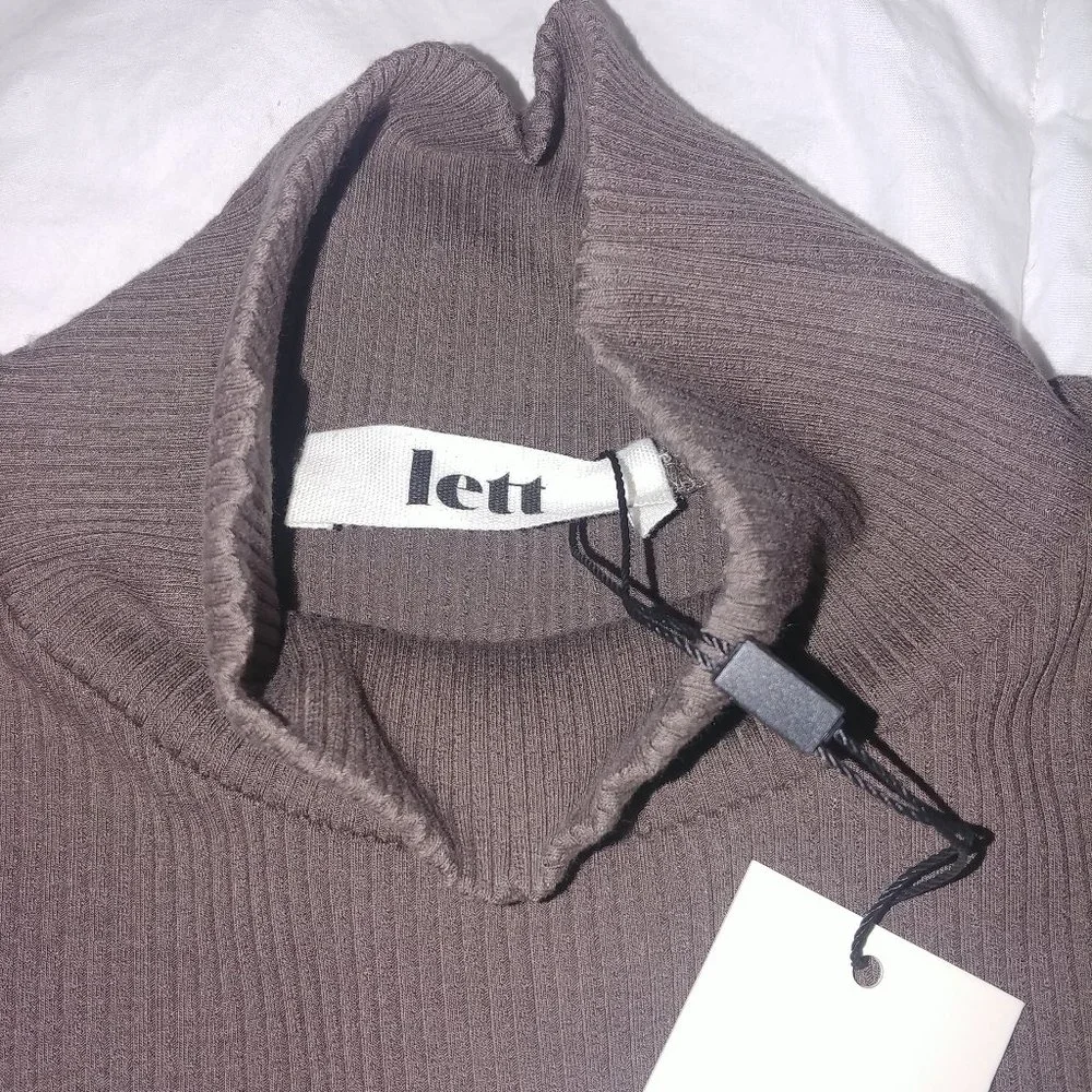 NEW Lett brand mocha mock turtleneck - Picture 5 of 8